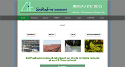 Desktop Screenshot of geoplusenvironnement.com